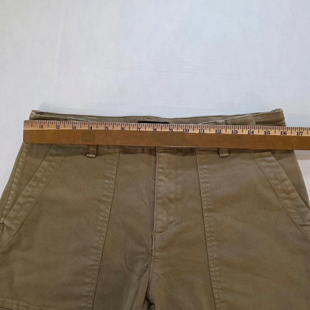 True Religion Patch Pkt Shorts Mens‎ 32 Tan Khaki Flap Pocket Utility Cargo